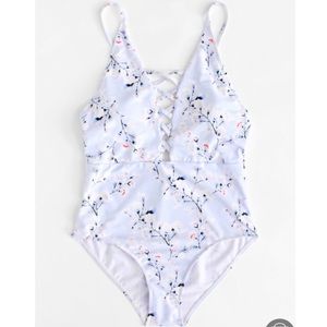 One piece bathing suit